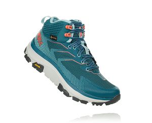 Hoka One One Toa GORE-TEX Womens Hiking Shoes Dragonfly/Aqua Haze | AU-1097823